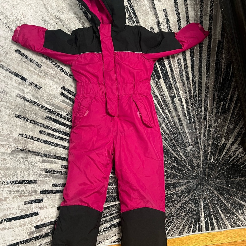 Pink and Black Snowsuit
